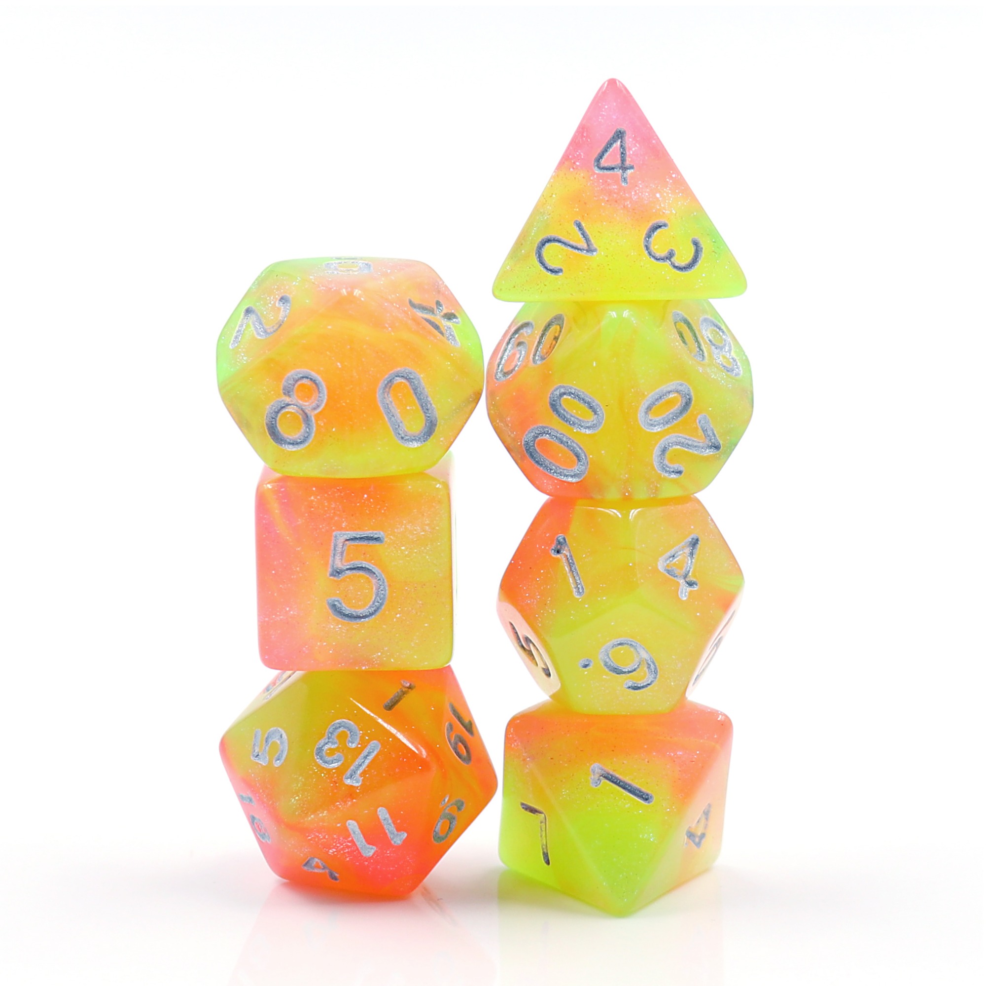 Summers Joy Dizzy HD Polyhedral 7 Dice Set